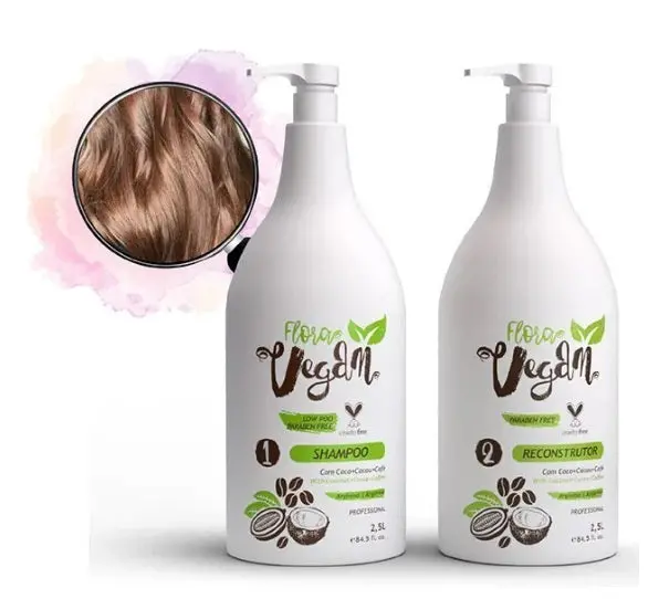 Flora Vegan Reconstructor Hair Coconut Treatment Lavatory Kit 2.5L - Floractive 1