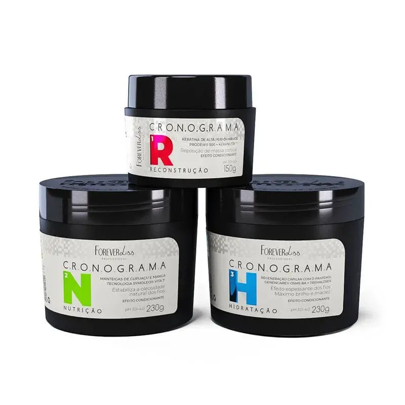 Forever Liss Cronograma Hair Schedule Kit 1