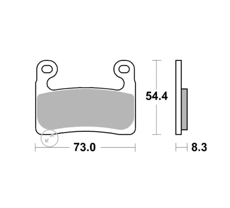 Front Brake Pads Sintered - Brembo 1