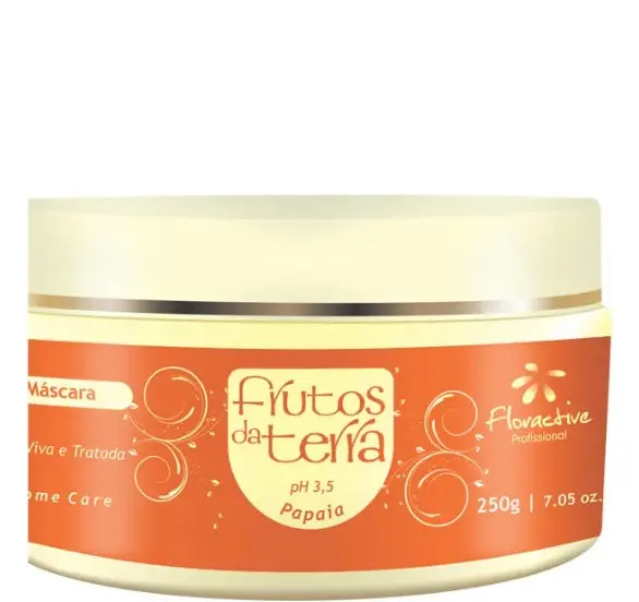 Frutos Da Terra Papaya Colored Hair Revitalizing Treatment Mask 250G - Floractive 1