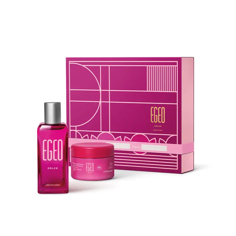 Gift Kit Egeo Dolce: Deodorant Cologne 50Ml + Meringue Mousse Moisturizing 85G - O Boticario 1