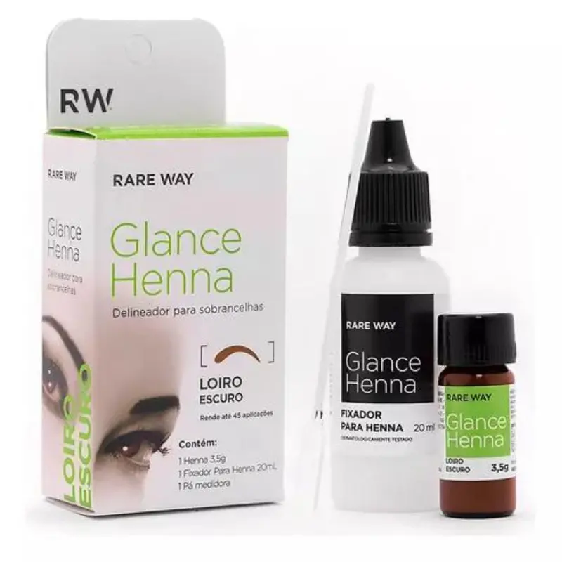 Glance Henna Eyebrow Liner Dark Blond Cosmetic Makeup 3.5G Rare Way 1