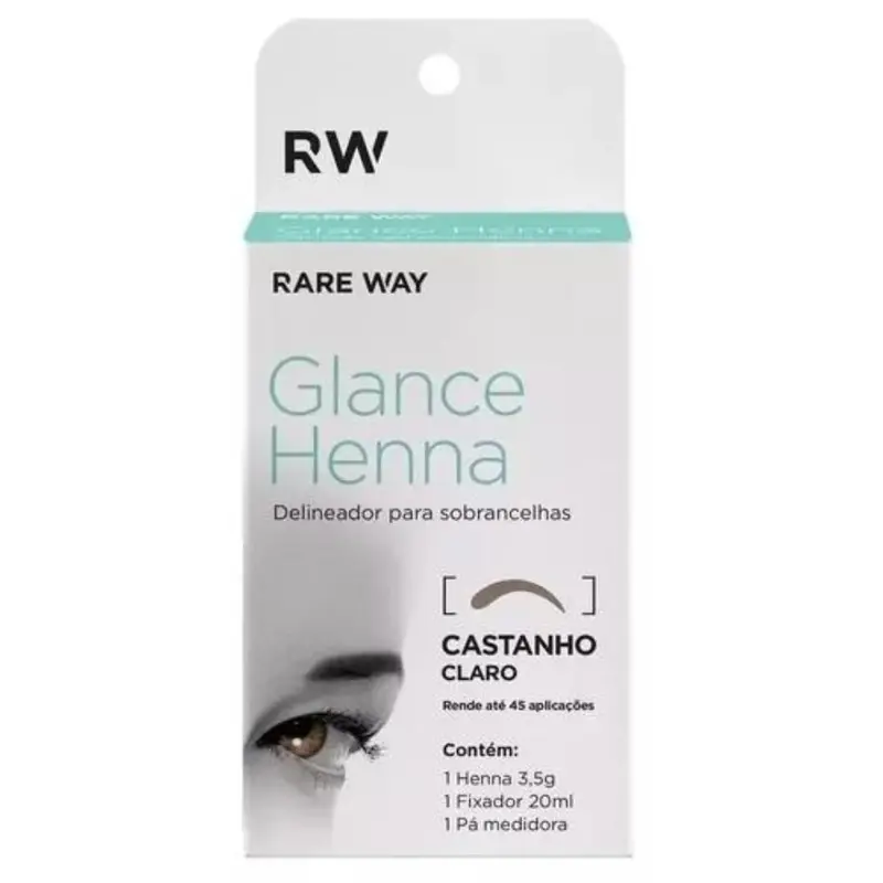 Glance Henna Eyebrow Liner Light Brown Cosmetic Makeup 3.5G Rare Way 2