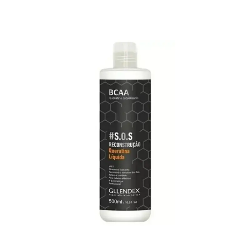 Gllendex Bcaa Sos Reconstruction Liquid Keratin Hair Treatment 500Ml / 16.9 Fl Oz 1