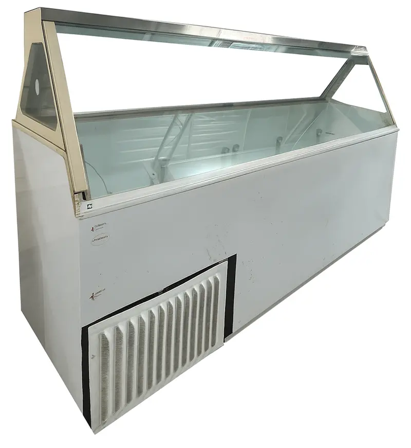 Global Refrigeration 88" Ice Cream Dipping Cabinet Used For02302 1