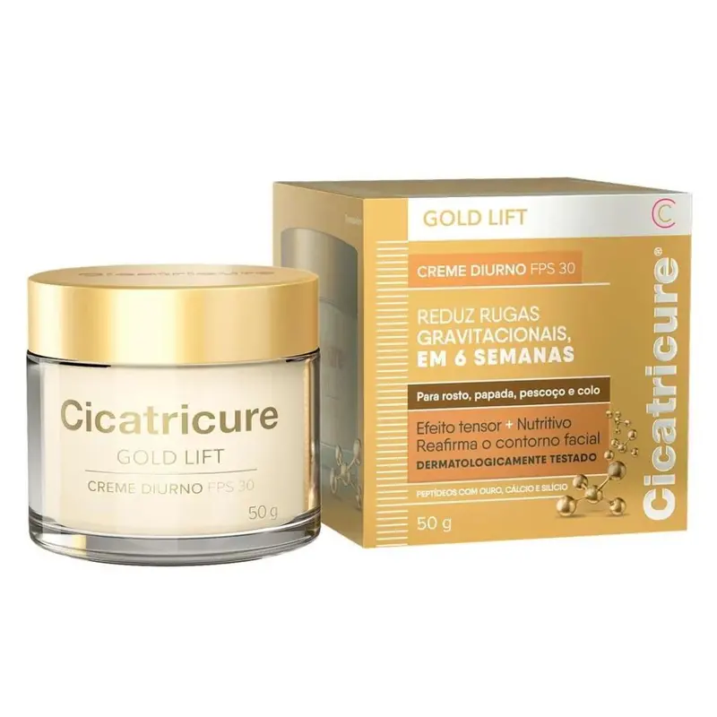Gold Lift Spf 30 Facial  Rejuvenating Cream Daily Skin Care 50G Cicatricure 1