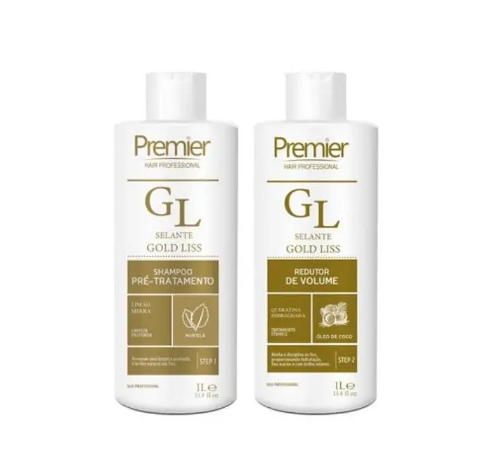 Gold Liss Sealing Volume Reducer Mint Coconut Treatment Kit 2X1l - Premier Hair 1