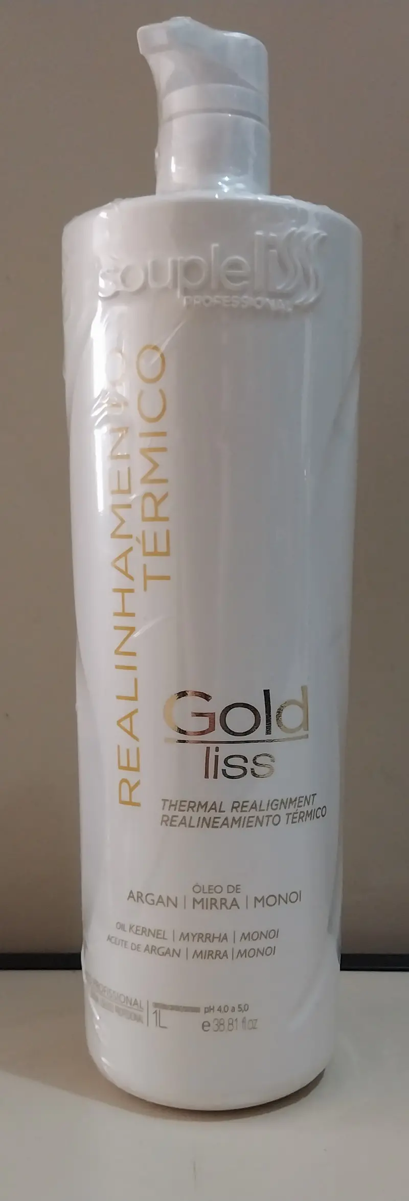 Gold Liss Thermal Realignment Sealing Argan Treatment 1L - Souple Liss 2