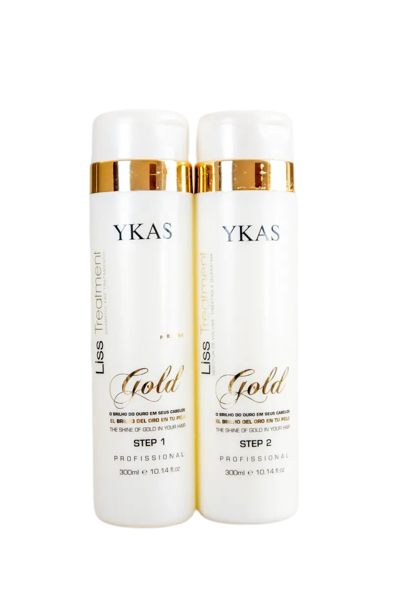 Gold Progressive Brush Capillary Realignment Kit 2X300ml - Ykas 1