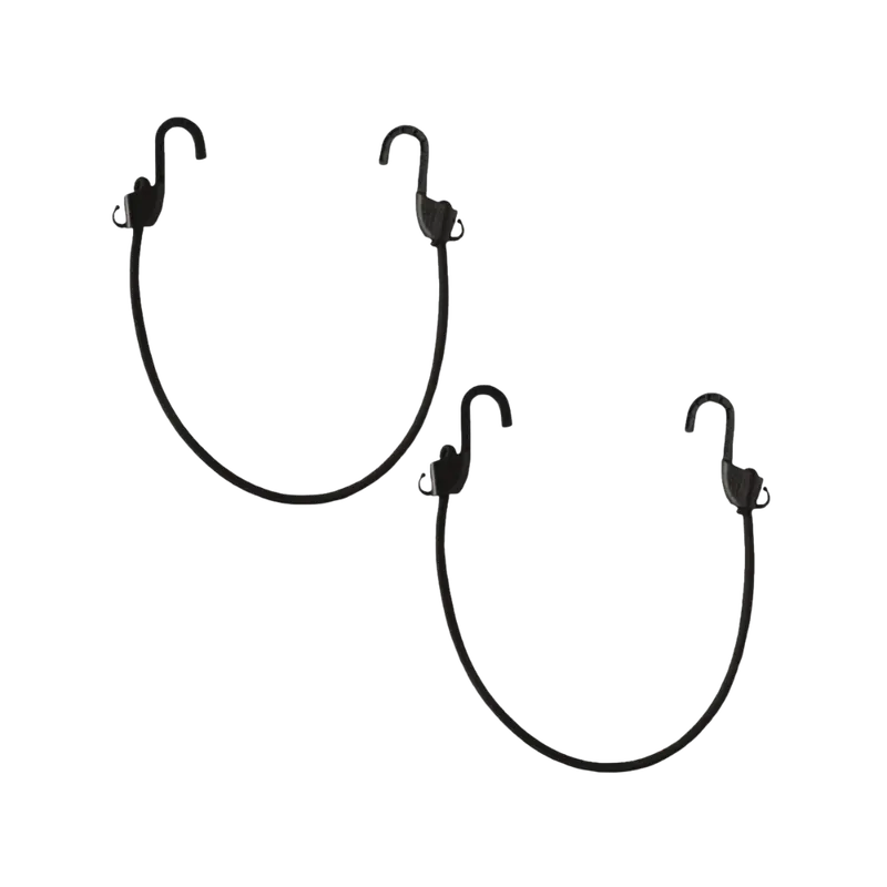 Grappler Bungee Tie-Down - 24"/ 60 Cms - Black - 8Mm - Pack Of 2 - Mototech 1