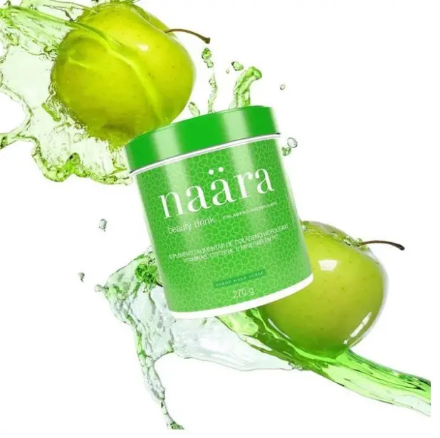 Green Apple Hydrolyzed Collagen Powder Beauty Healthy Drink 270G - Naara 1