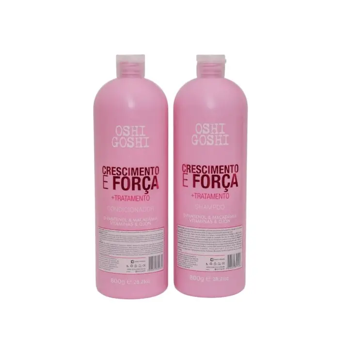 Growth Strength Ultra Fast D-Panthenol Macadamia Ojon Kit 2X800g - Oshi Goshi 1