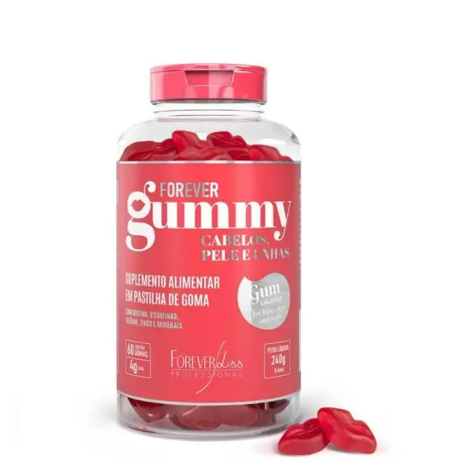 Gummy Hair Vitamins Growth Strengthening Supplement 60 Pcs 240G - Forever Liss 1