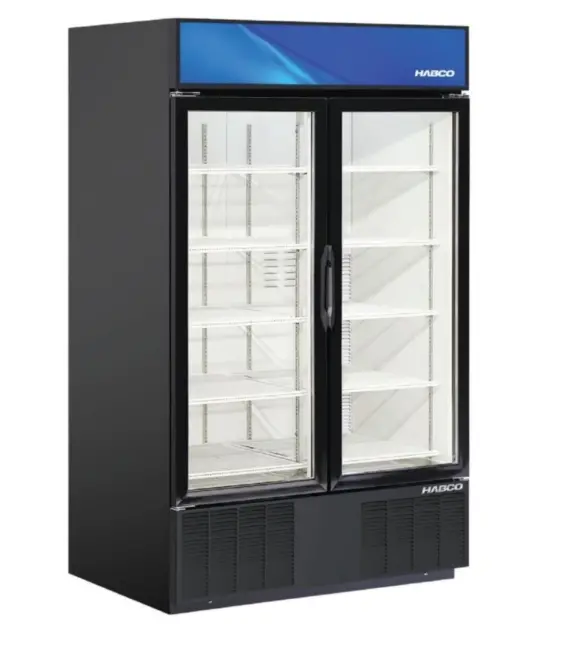 Habco 47.5" Two Glass Swing Door Merchandiser Freezer - Sf46hcbxm 2