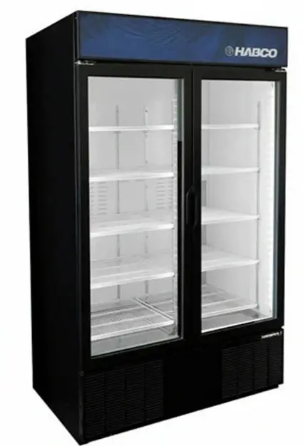 Habco 47" Wide 78" High 2 Swing Door Glass Refrigerator Merchandiser Esm46hc 2