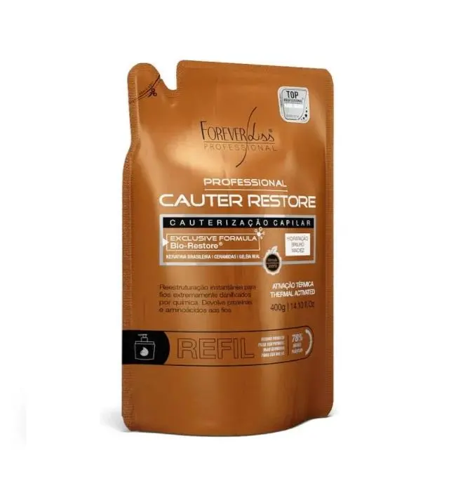 Hair Cauterization Cauter Restore Refill Thermo Activated Mask 400G - Forever Liss 1