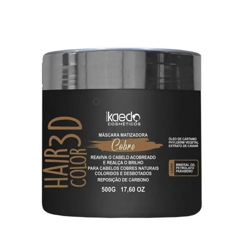 Hair Color 3D Copper Tinting Toning Carbon Replacement Mask 500G - Kaedo 1