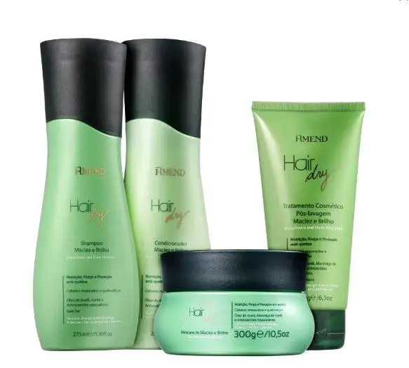 Hair Dry Shine Softness Hazelnut Shea Repairing Treatment Kit 4 Prod. - Amend 1
