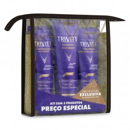 Hair Home Care Trivitt Blonde Toning Tint Hydration 3 Prod. - Itallian Hair Tech 1