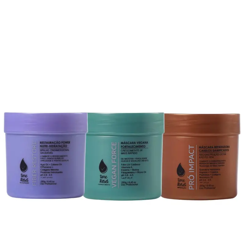 Hair Schedule Home Care Masks Damaged Hair Treatment Kit 3X 250G Nuance 2