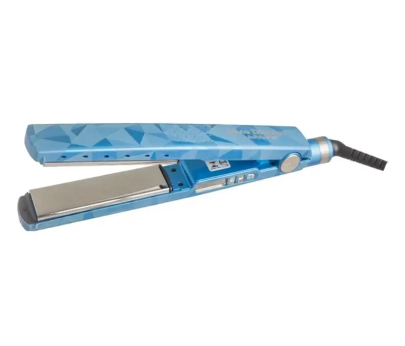 Hair Straightener Pro Nano Titanium Blue Vetro 1 1/4 220V 450F - Babyliss 1
