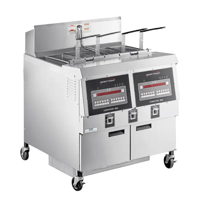 Henny Penny 2-Well Natural Gas Fryer With Computron 8000 Controls Ofg-322 1