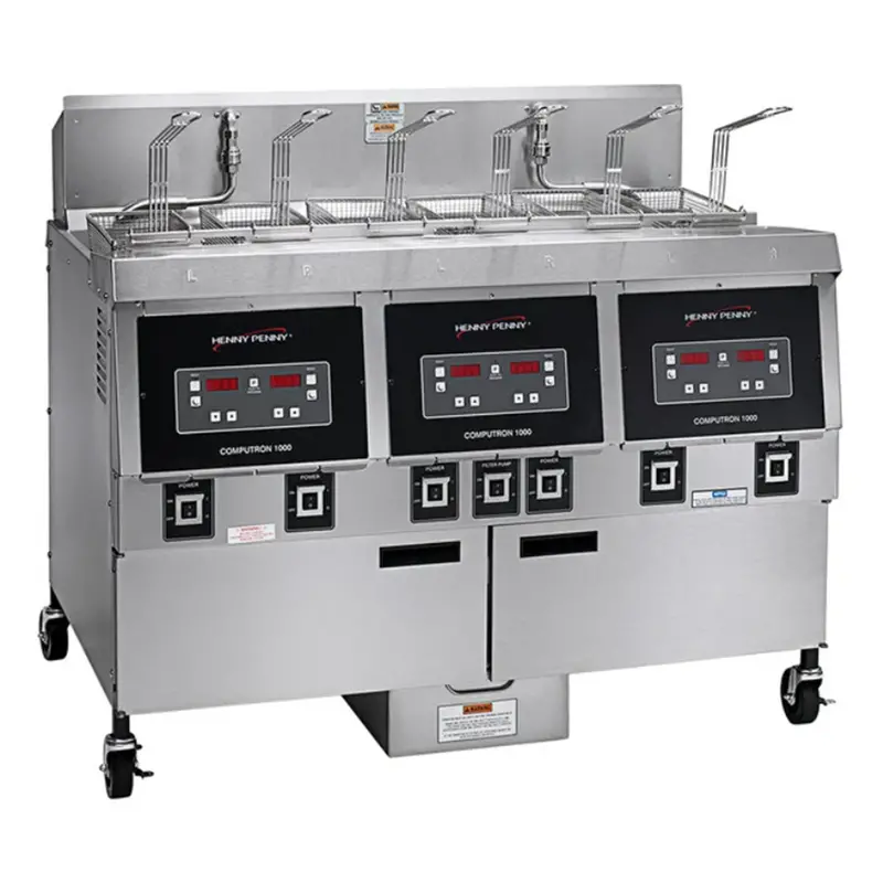 Henny Penny 3-Well Natural Gas Fryer With Computron 1000 Controls Ofg-323 1