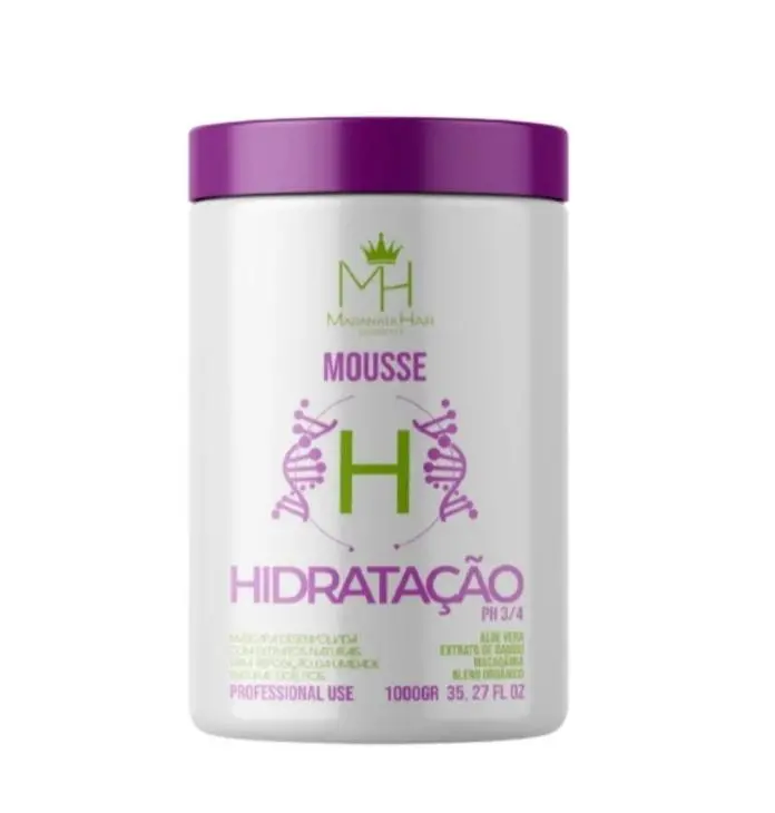 Hidratação Total Moisturizing Hydration Mousse Hair Mask 1Kg - Maranata Hair 1