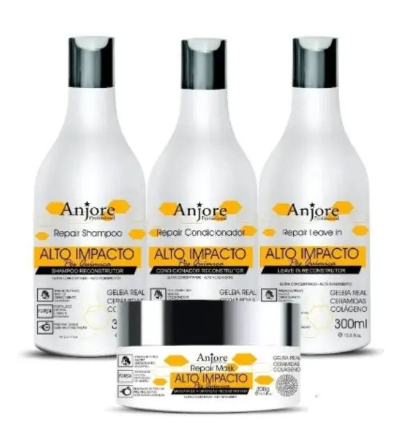 High Impact Alto Impacto Hair Home Care Treatment Kit 4 Itens - Anjore 1
