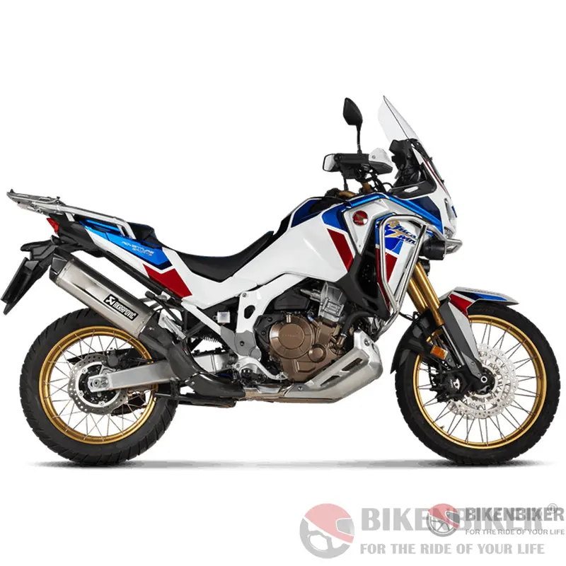 Honda Crf1100l Africa Twin Adventure Sports 2020+ - Slip-On Line (Titanium) - Akrapovič 1