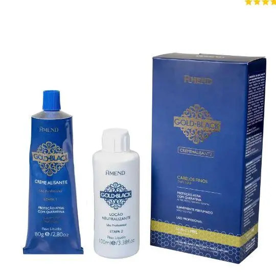 Honey Gold Black Smoothing Keratin Ammonia Treatment Cream Kit 2 Prod. - Amend 1