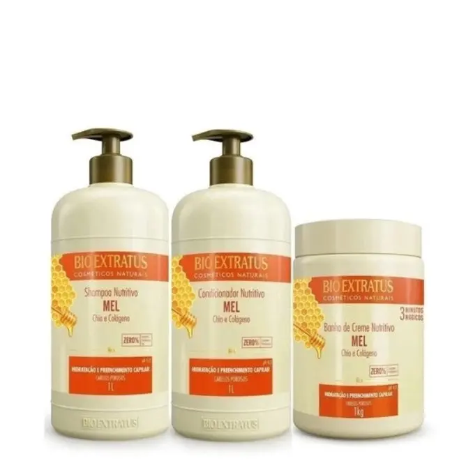 Honey Mel Chia Collagen Hair Hydration Repair Treatment Kit 3X1 - Bio Extratus 1