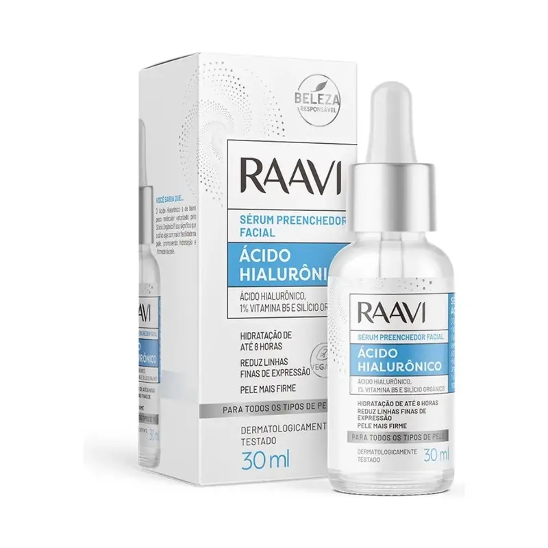 Hyaluronic Acid Filler Facial Moisturizing Serum Daily Skin Care 30Ml Raavi 1