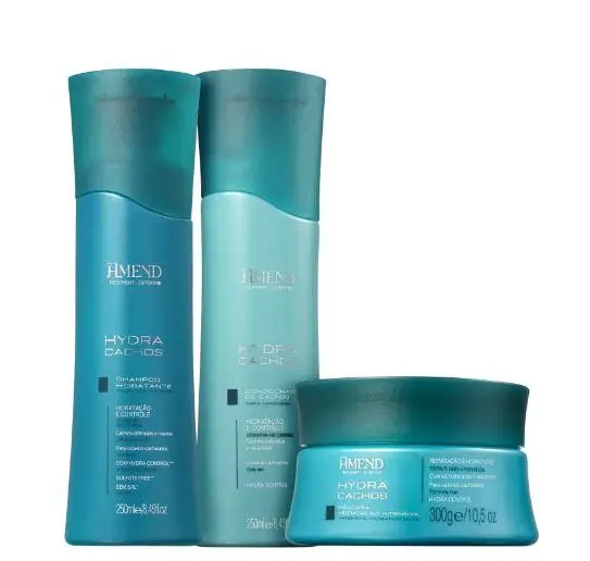 Hydra Curls Control Expertise Curly Wavy Hair Treatment Kit 3 Products - Amend 1