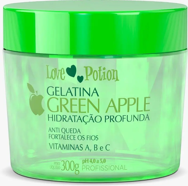 Hydrating Gelatine Green Apple Jelly Hair Treatment Mask 300G - Love Potion 1