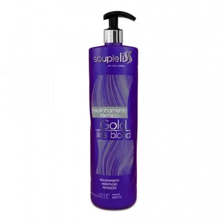 Hydration Tinting Treatment Thermal Hair Realignment Gold Blond 1L- Souple Liss 1