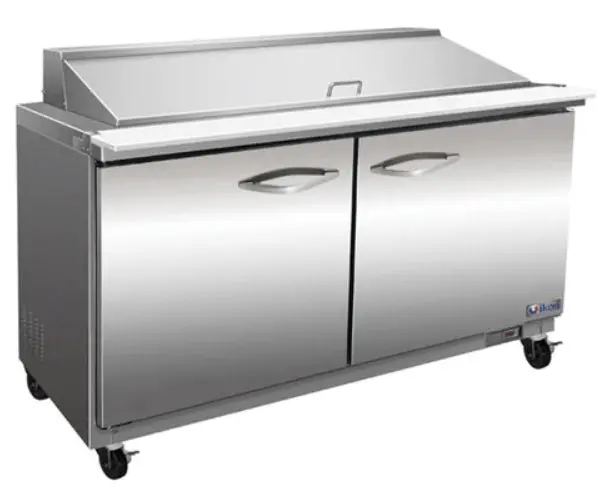 Ikon 36.2" Mega Top Refrigerated Prep Table With Two Doors Isp36m 1