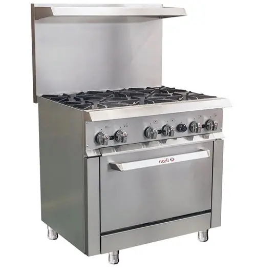 Ikon 36" Commercial Gas Range Ir-6-36 1