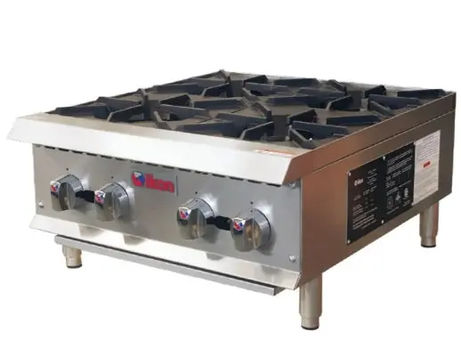 Ikon 4 Burner Gas Hot Plate - 100,000 Btu Ihp-4-24 1