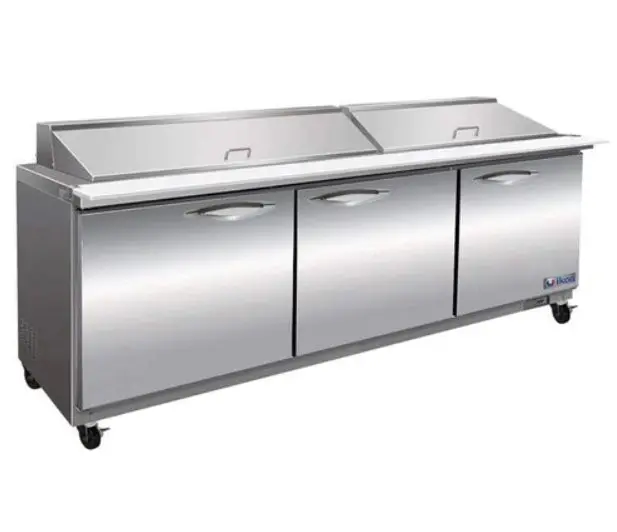 Ikon 71.7" Mega Top Refrigerated Prep Table With Three Doors Isp72m 1