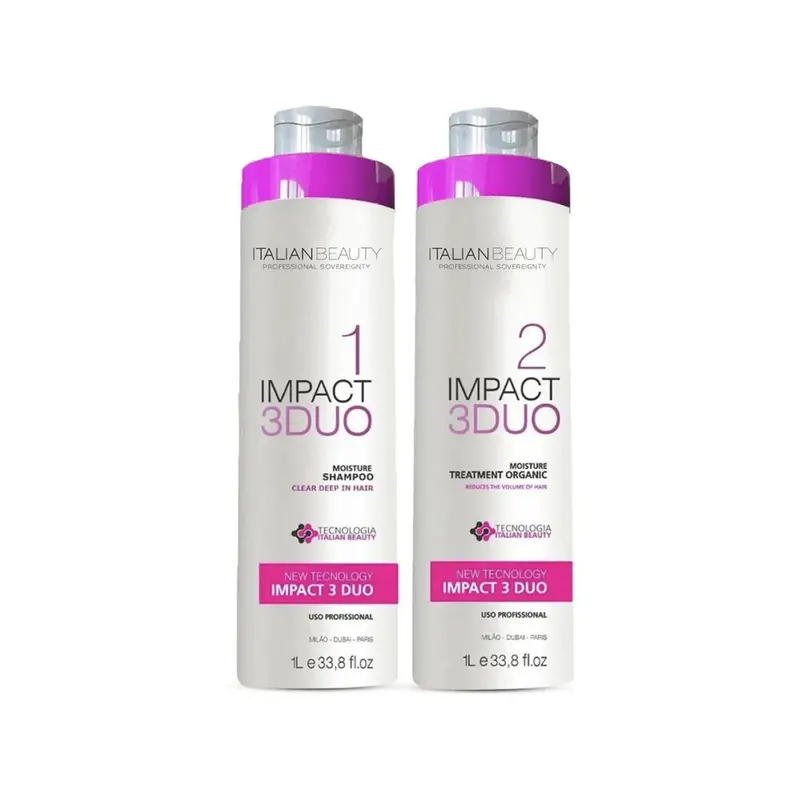 Impact 3 Duo Progressive Brush Hair Volume Reducer Kit 2X 1L Italian Beauty 1