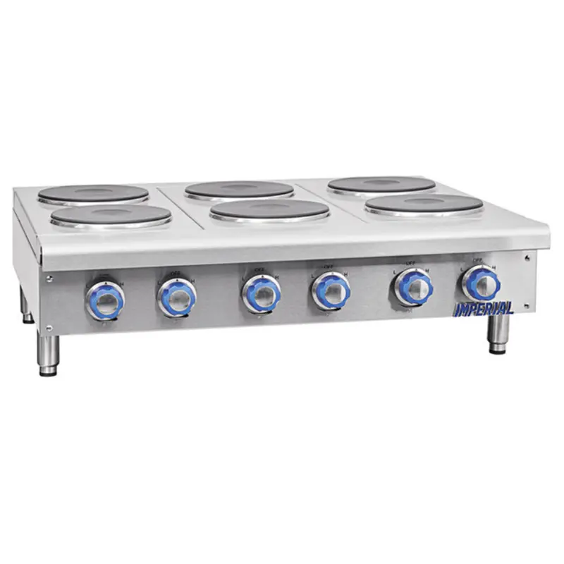 Imperial Range 36" Electric 6 Burner Hot Plate Ihpa-6-36-E 1