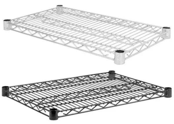 Individual Chrome/Black Epoxy Wire Shelf - Various Sizes 1