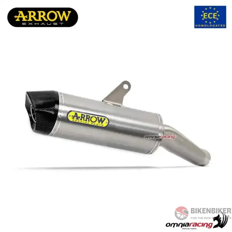 Indy-Race Titanium Silencer With Carby End Cap For Kawasaki Ninja1000sx -Arrow 1