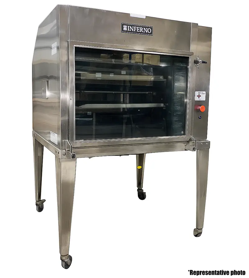 Inferno 120,000 Btu/Hr Chicken Rotisserie Natural Gas Used For00349 1