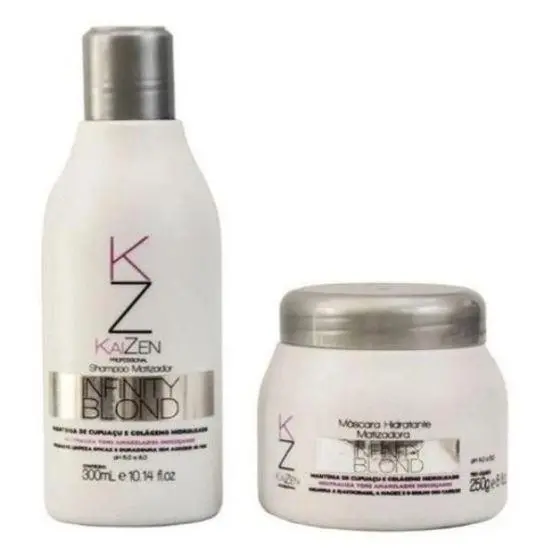 Infinity Blond Maintenance Home Care Tinting Anti Yellow Kit 2 Prod. - Kaizen 1
