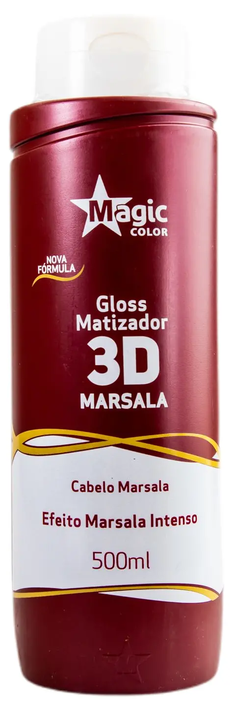 Intense Effect Red Marsala Treatment 3D Tinting Gloss Mask 500Ml - Magic Color 1