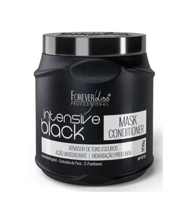 Intensive Black Hair Color Treatment Conditioning Tinting Mask 950G - Forever Liss 1