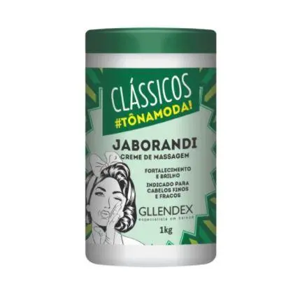 Jaborandi Strengthening Shine Thin Weak Hair Massage Cream Mask 1Kg - Gllendex 1