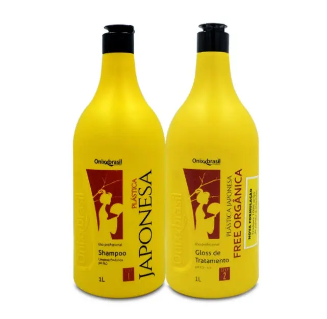 Japonese Hair Plastic Free Organic Progressive Brush Smoothing Kit 2X1l - Onixx 1